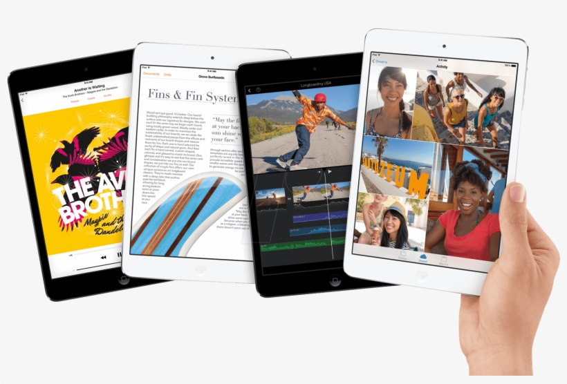 Apple Ipad Mini 4, 128 Gb, Wi-fi Cellular, Silver Apple - Readers Digest App, transparent png download