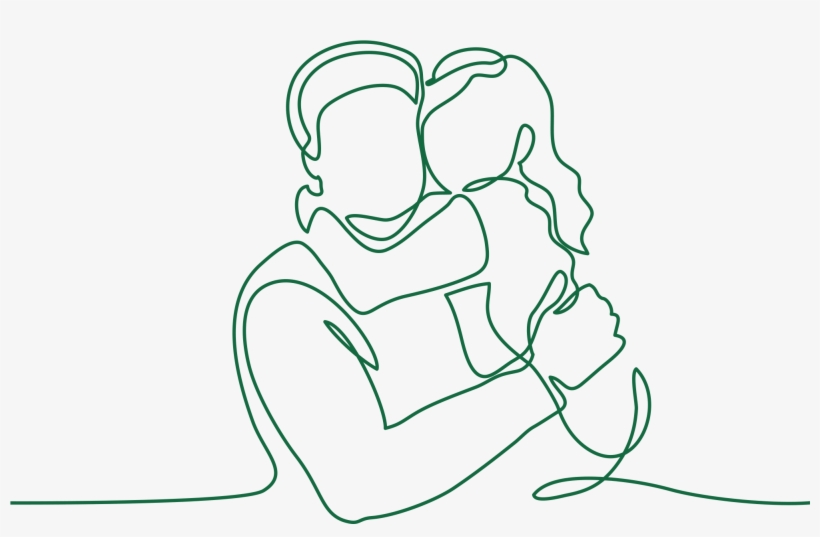 146 - Daughter And Father Drawing, transparent png download