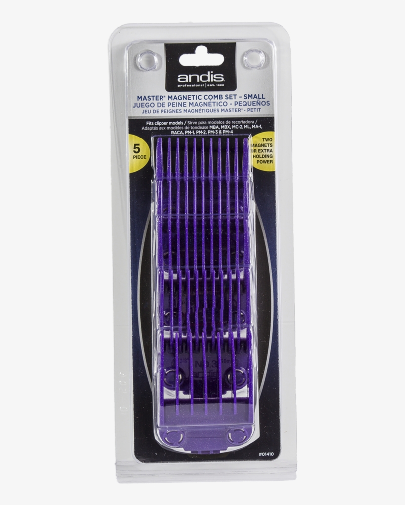Andis Doble Magnetic Comb Set- Small - Andis 01410, transparent png download