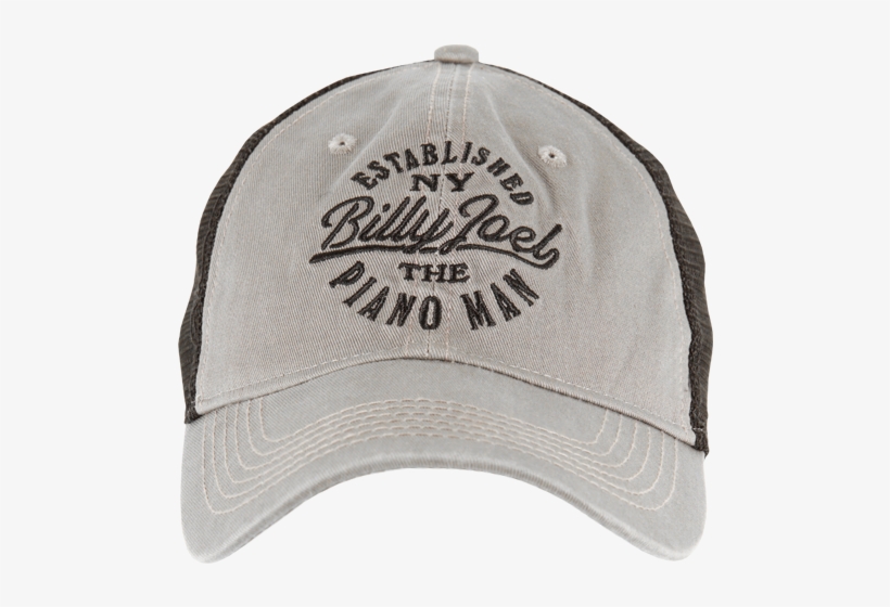 Billy Joel Established Ny Embroidered Grey/black Baseball - Baseball Cap, transparent png download