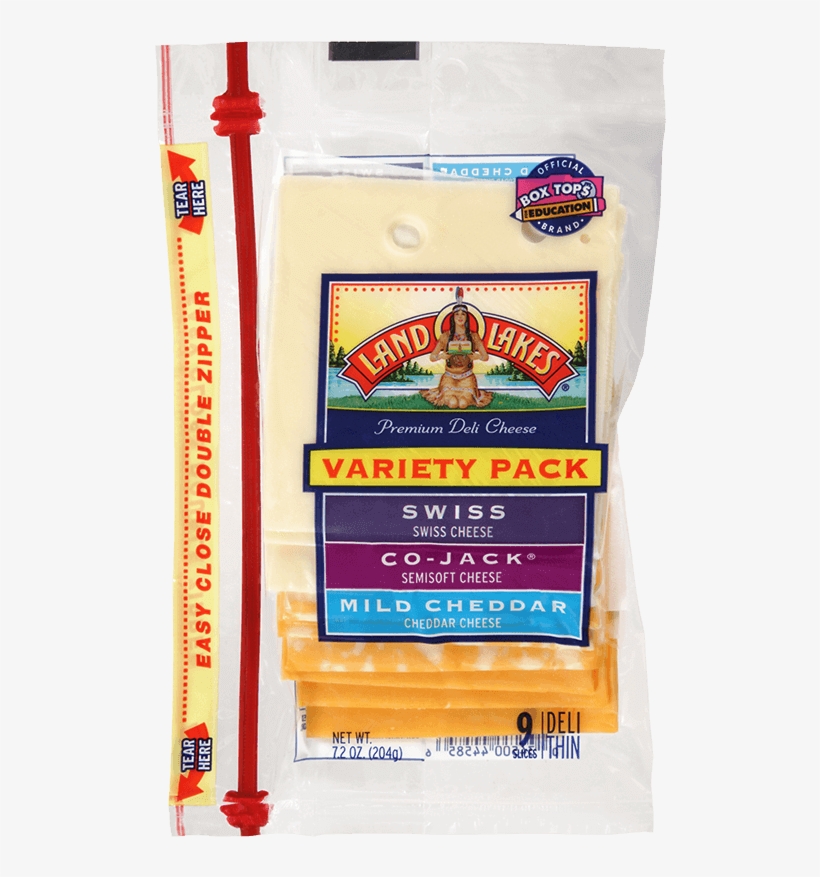 Variety Pack Swiss, Co-jack, Mild Cheddar - Land O Lakes, transparent png download