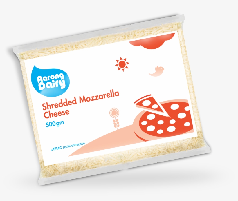 Shredded Mozzarella Cheese - Illustration, transparent png download