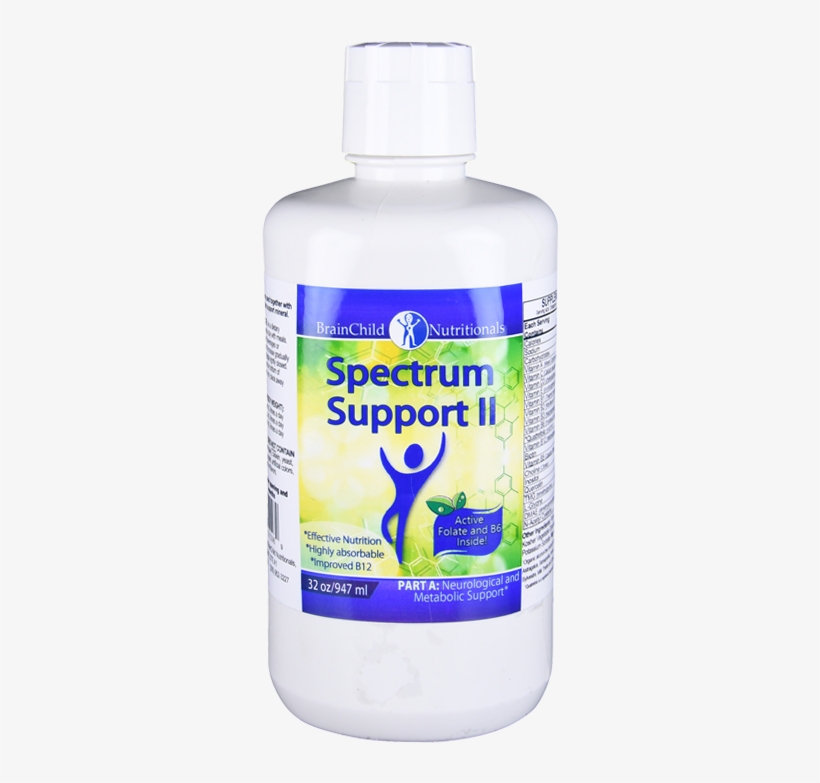 Brain Child Spectrum Support Ii Vitamins Pak Lemon - Plastic Bottle, transparent png download