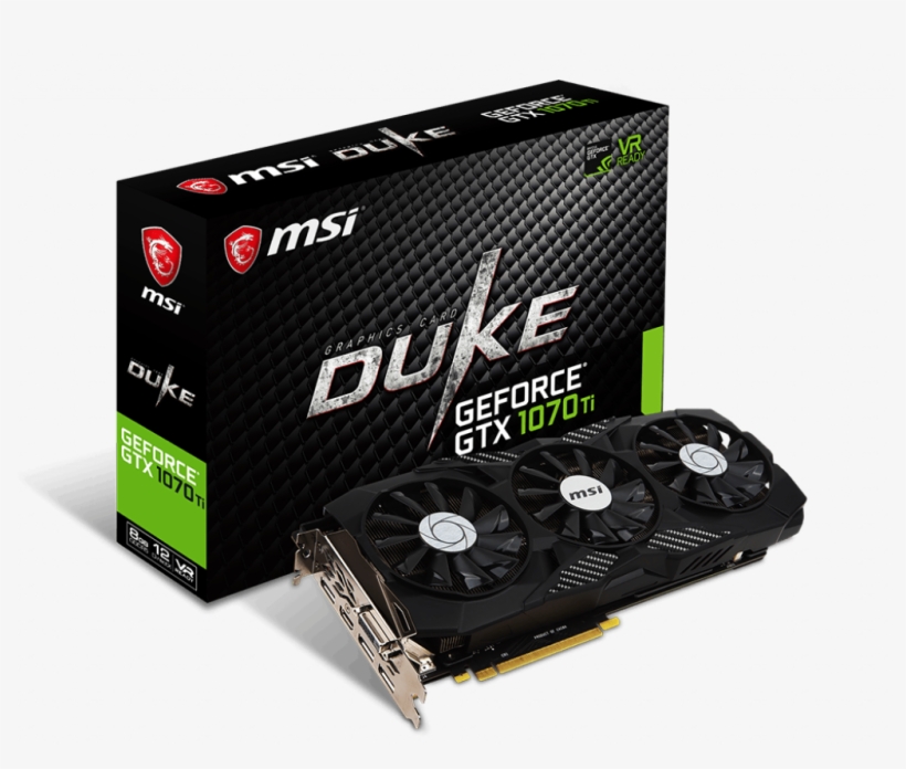 Geforce® Gtx 1070 Ti Graphics Cards Geforce Gtx 1070 - Msi Duke 1070 Ti, transparent png download