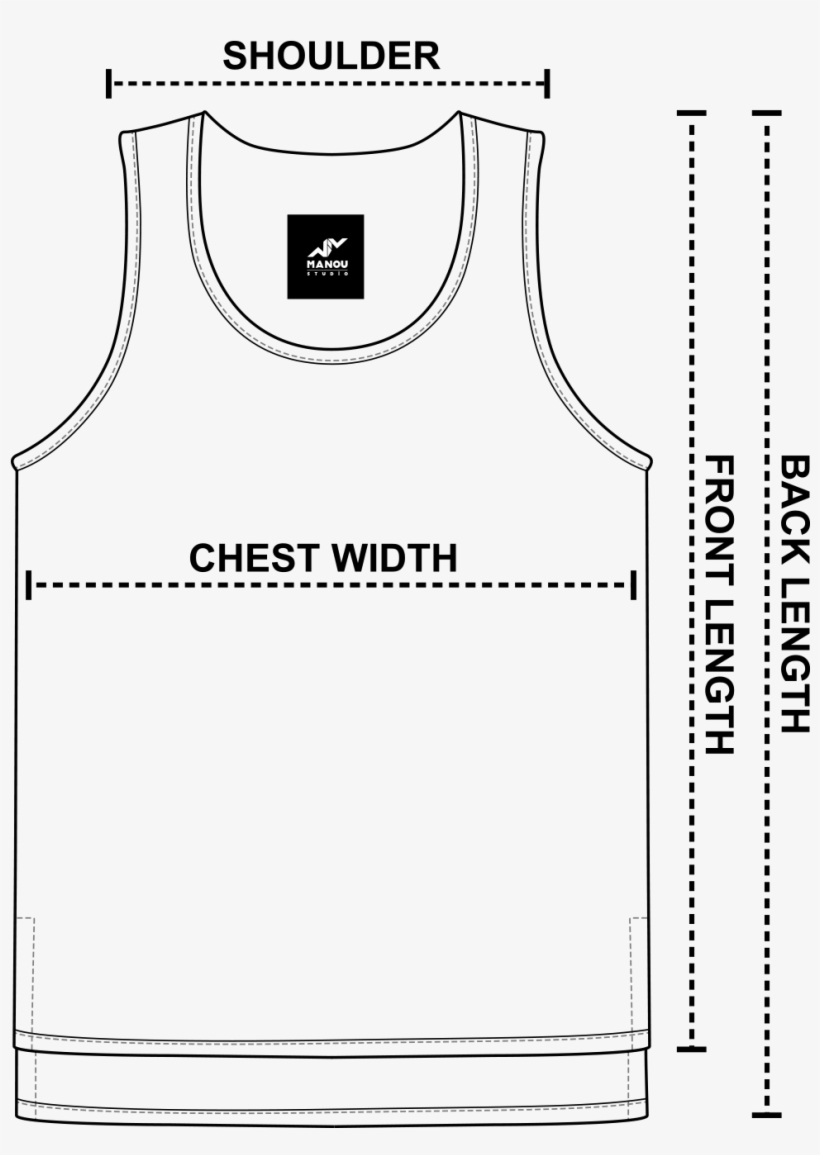 Size Guide - Active Tank, transparent png download