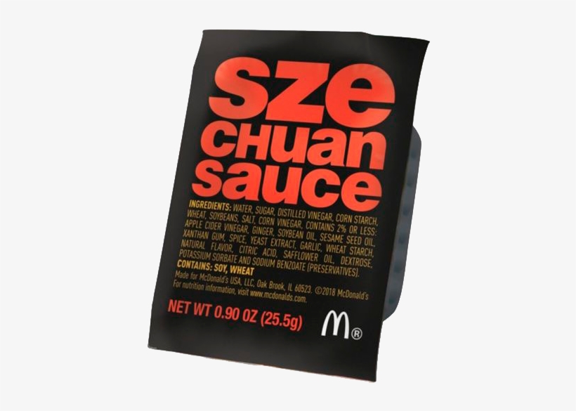 Szechuan Sauce Packet - Graphic Design, transparent png download
