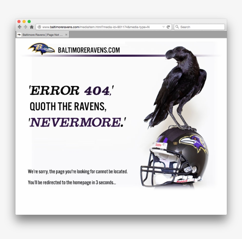 Looks Like That Url Has Been Taken Down - Baltimore Ravens, transparent png download