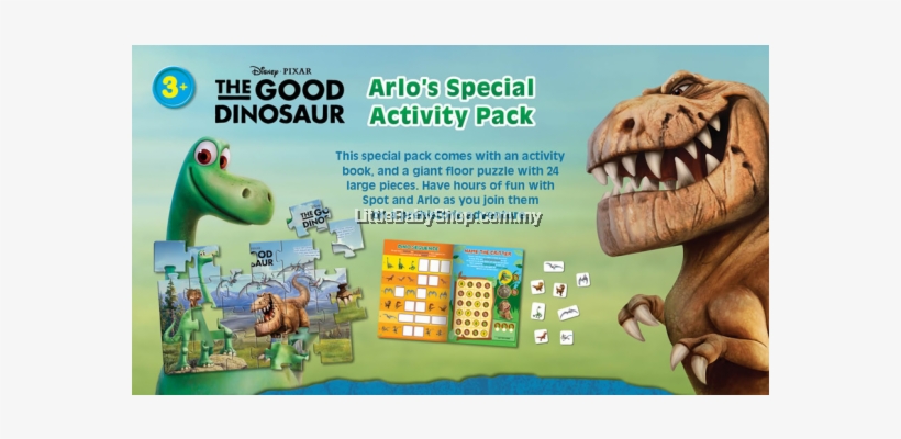 Disney Pixar The Good Dinosaur Arlo's Special Activity - Tyrannosaurus, transparent png download