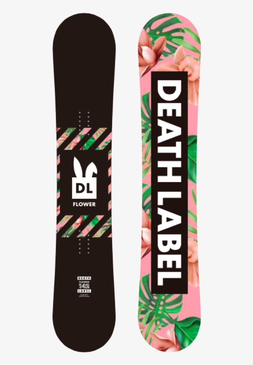 Death Label Flower Snowboard - Snowboard, transparent png download