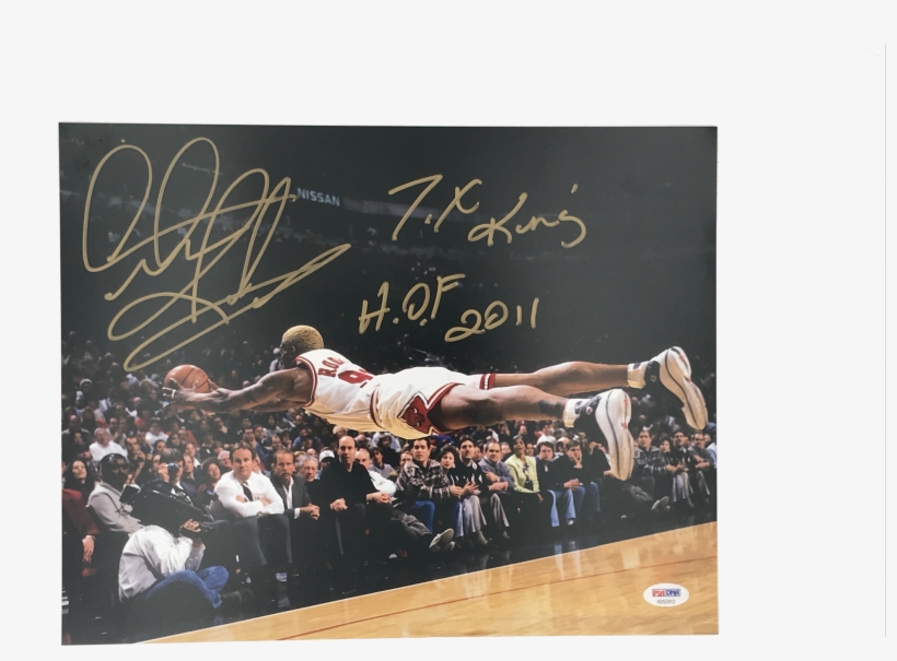 Dennis Rodman Signed And Inscribed "7k King, Hof 2011" - Rodman Bulls, transparent png download