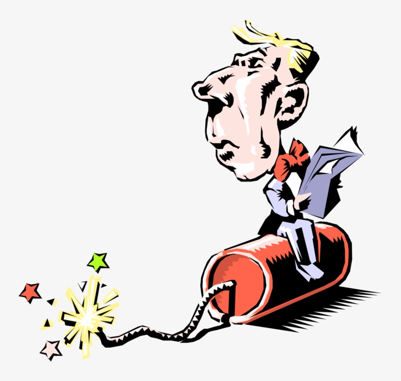About To Explode Image Illustration Of Trinitrotoluene - Dynamite Cartoon, transparent png download