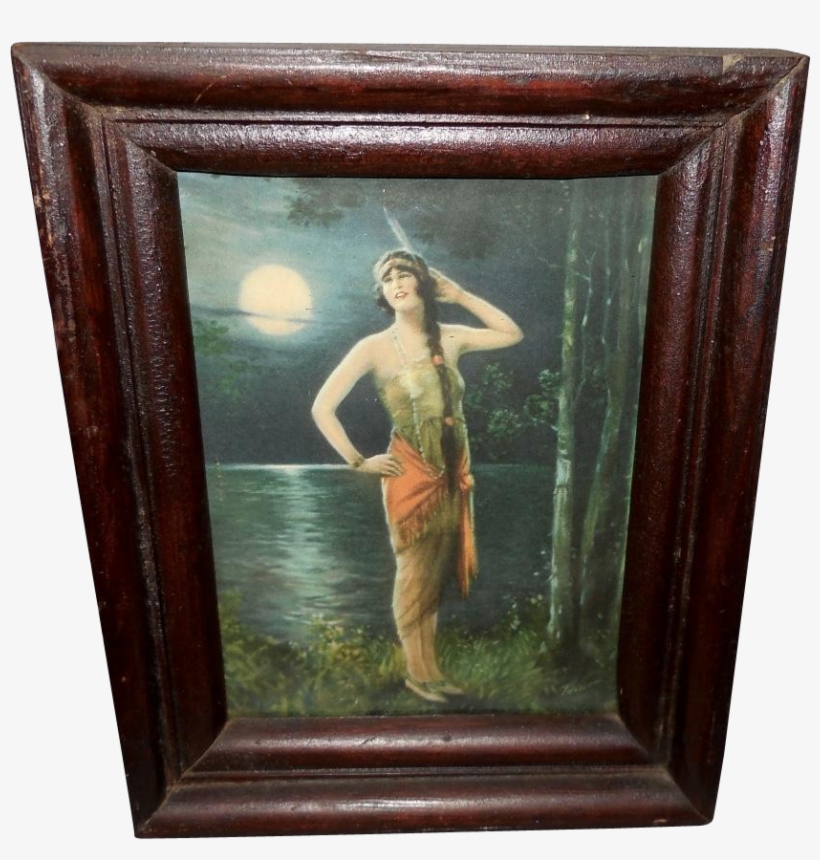 Framing Calendar Prints Charles Relyea Indian Maiden - Picture Frame, transparent png download