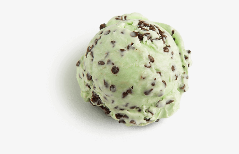 Mint Chocolate Chip Ice Cream Scooped - Mint Chocolate Chip Ice Cream Png, transparent png download