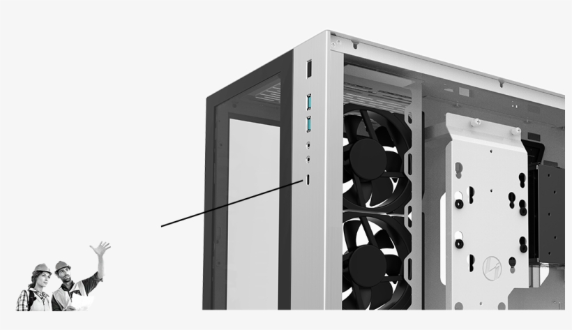 1 Type-c, Test The Limit Of Transferring Speed - Lian Li O11 Dynamic, transparent png download