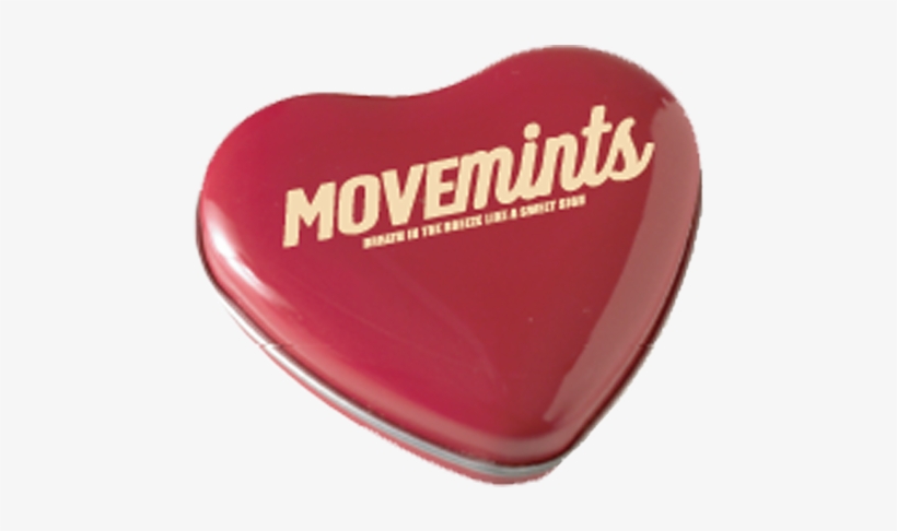 Peppermint Movemints Exclusive Candy Tin - Heart, transparent png download