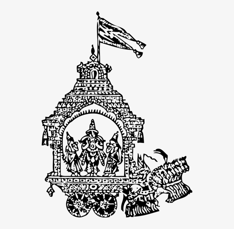 Surya, God, Historic, Sun, Chariot, Religious, Horses - Chariot Drawings Of God, transparent png download