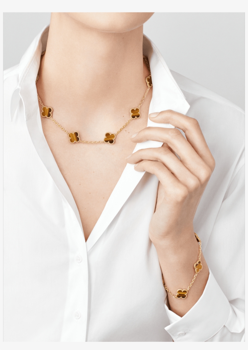 Vintage Alhambra Necklace, 10 Motifs,, transparent png download