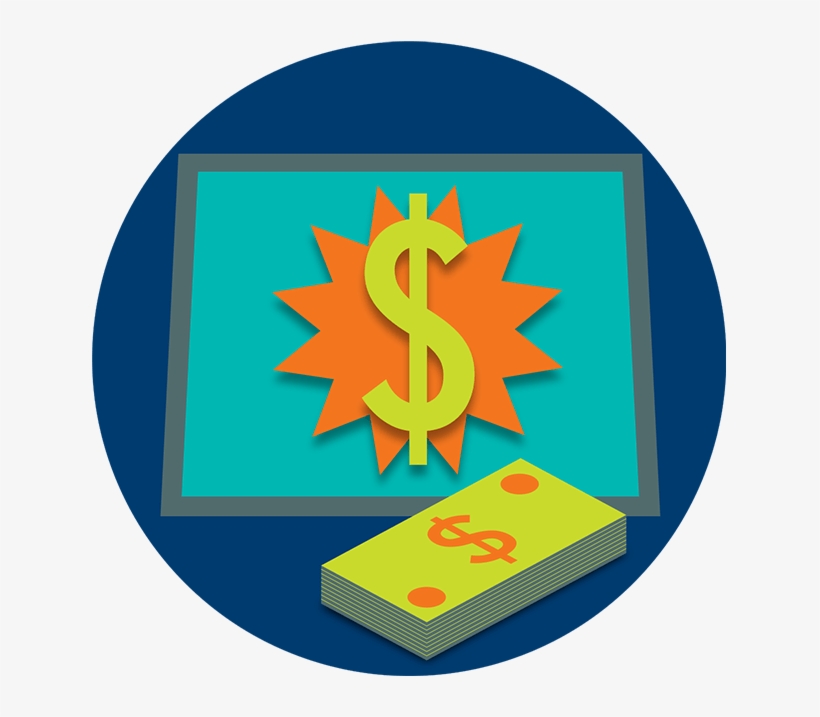 A Terminal Screen Shows A Dollar Symbol Superimposed - Emblem, transparent png download