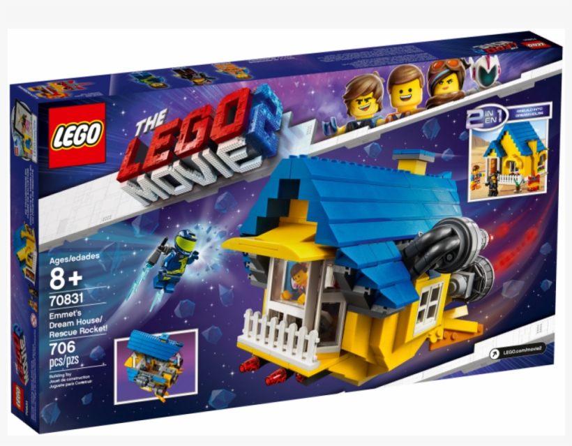 70831 1 - Lego Movie 2 Emmet's Dream House, transparent png download