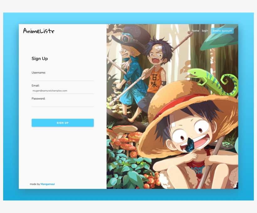 Animelistr Signup & Login - Hình Nền Anime One Piece, transparent png download