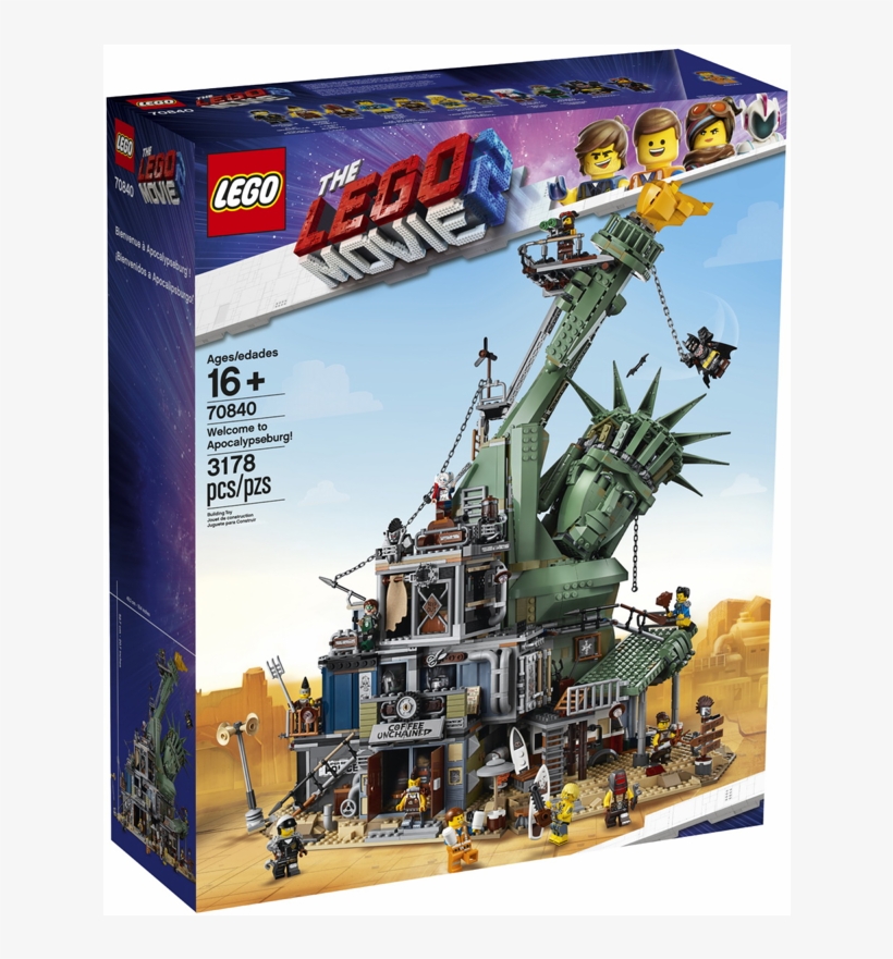 Lego 70840 The Lego Movie 2 Welcome To Apocalypseburg - Lego Movie 2 Apocalypseburg, transparent png download