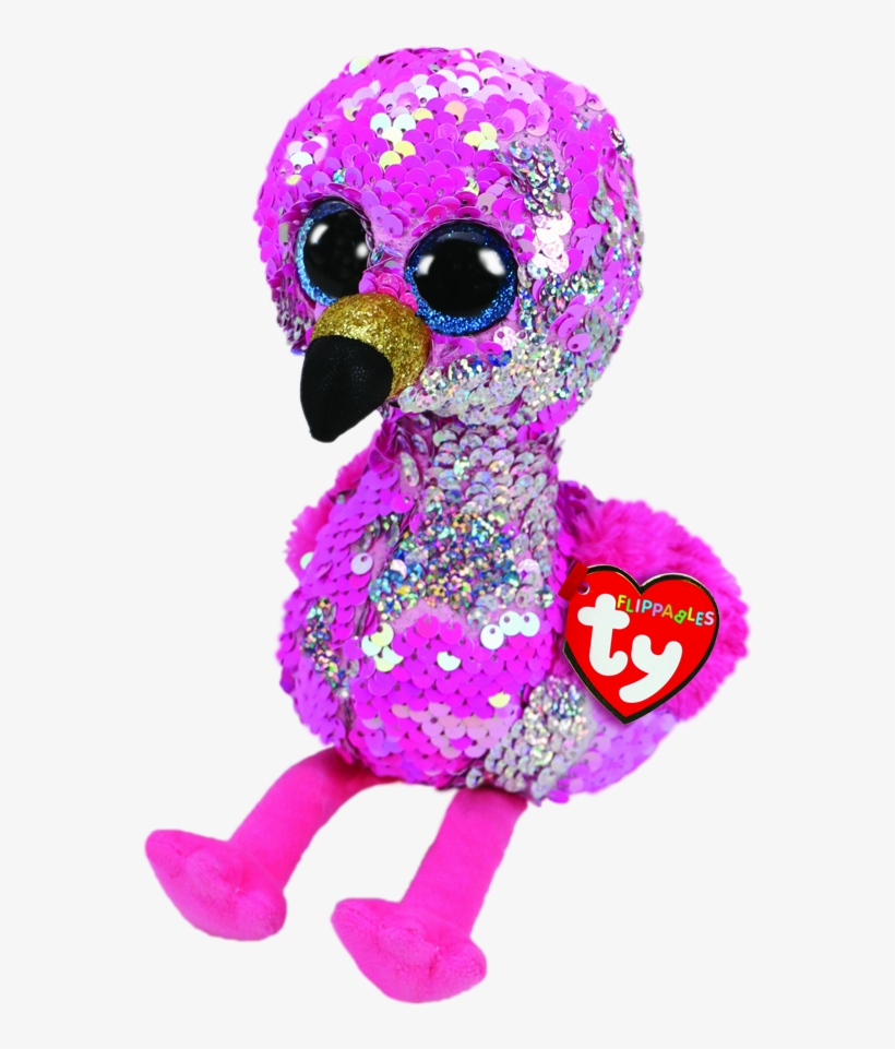 Pinky The Pink Flamingo Medium Flippable - Ty Flippables, transparent png download