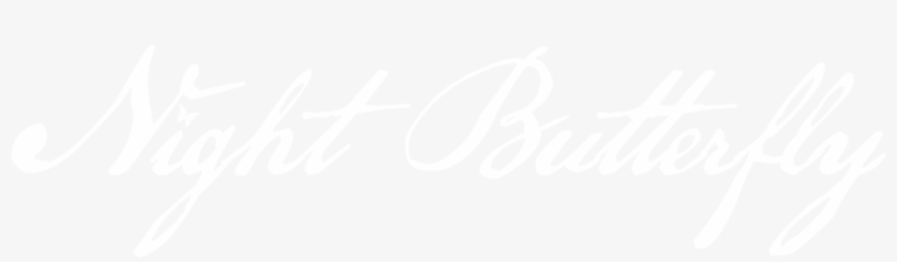 Night Butterfly Night Butterfly - Calligraphy, transparent png download