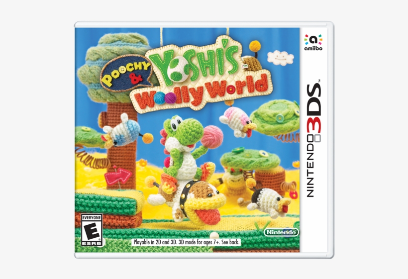 Nintendo Store - Yoshi's Woolly World 3ds, transparent png download