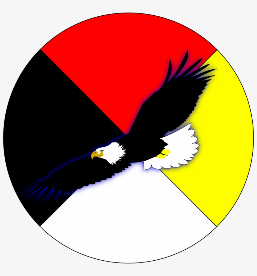 Medicine Wheel Clip Art Eagle Feathers - Clip Art Medicine Wheel, transparent png download