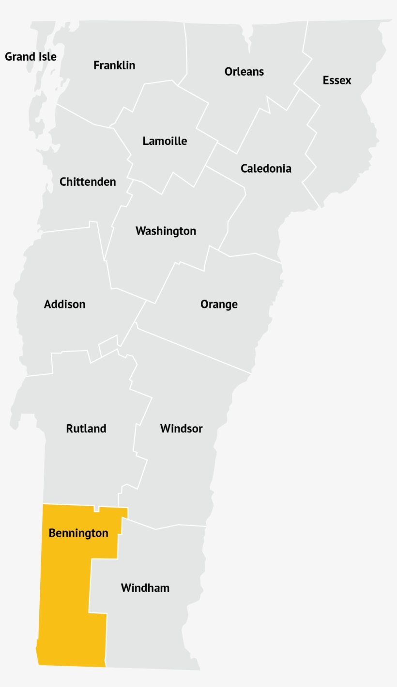 Project Against Violent Encounters - Map Of Vermont, transparent png download