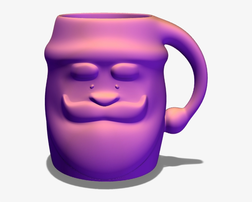 Santa Mug - Illustration, transparent png download