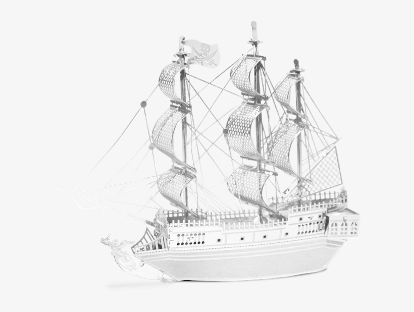 Metal Earth Black Pearl Pirate Ship - Metal Earth Models Black Pearl, transparent png download