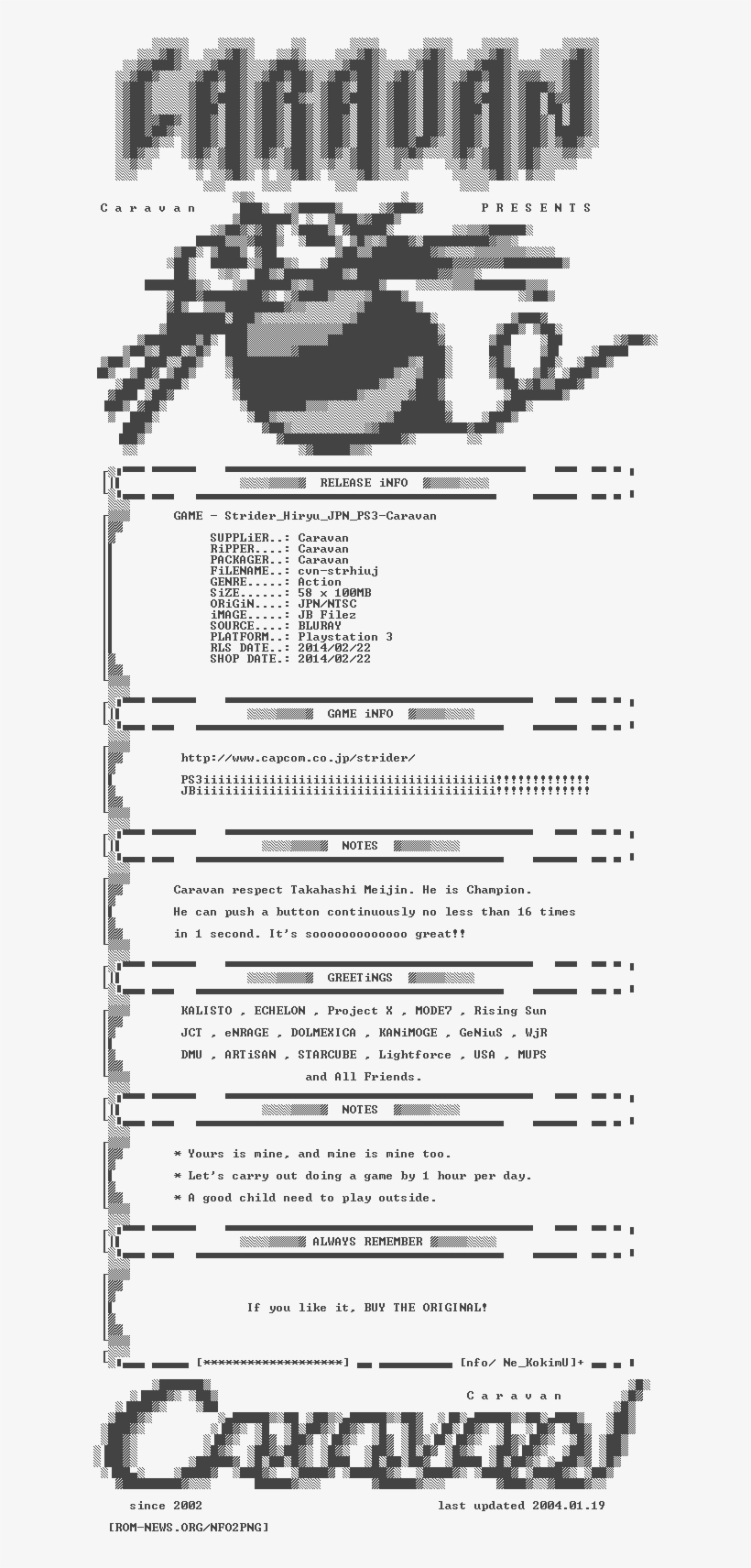 Strider Hiryu Jpn Ps3-caravan - Hudson Soft, transparent png download