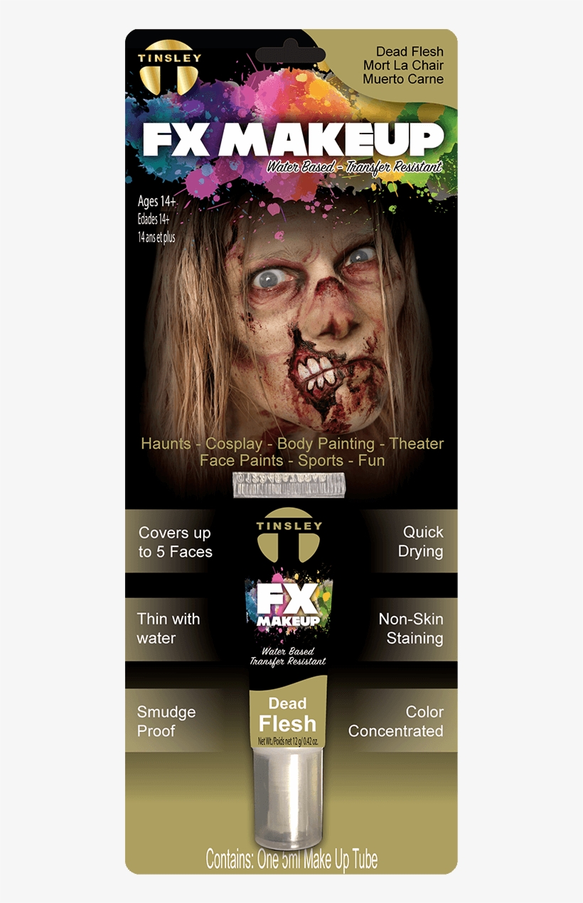 Dead Flesh Fx Face Paint - Face Paint With Brown, transparent png download