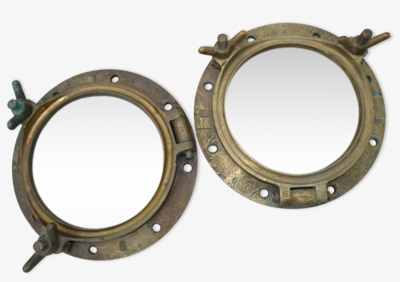 Two Large Windows Complete Old Ship - Circle, transparent png download