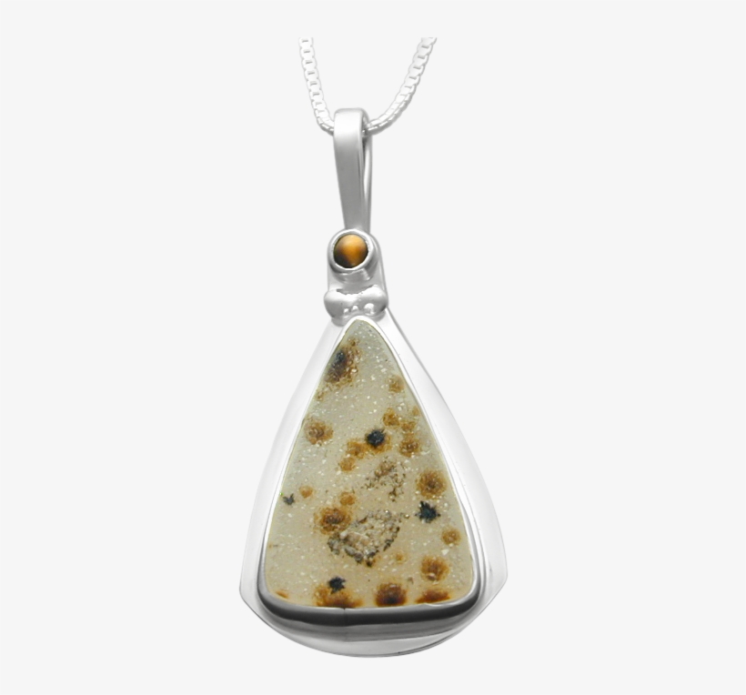2 Ball Sheet Pendant With Drusey Agate And Tiger Eye - Locket, transparent png download