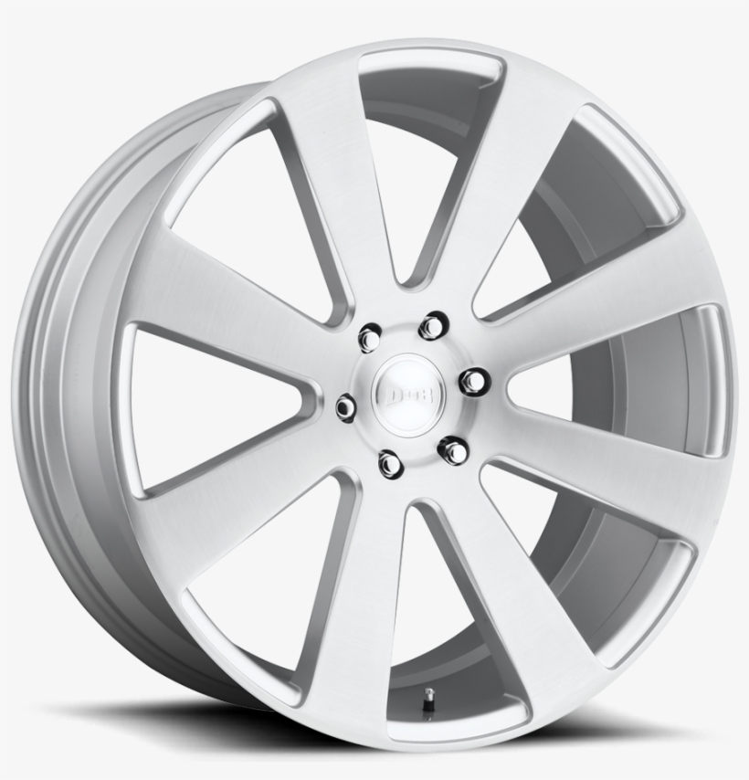 6 Lug Brushed / Silver Windows - Dub 8 Ball S213, transparent png download