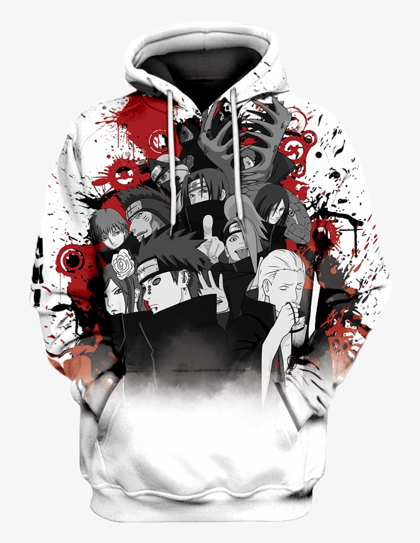 Akatsuki 2 3d Printed Anime - Akatsuki Long Sleeve Shirt, transparent png download