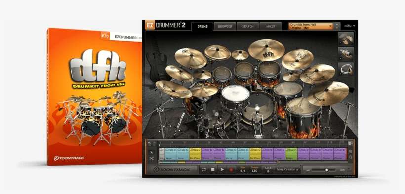 Toontrack Drumkit From Hell, transparent png download