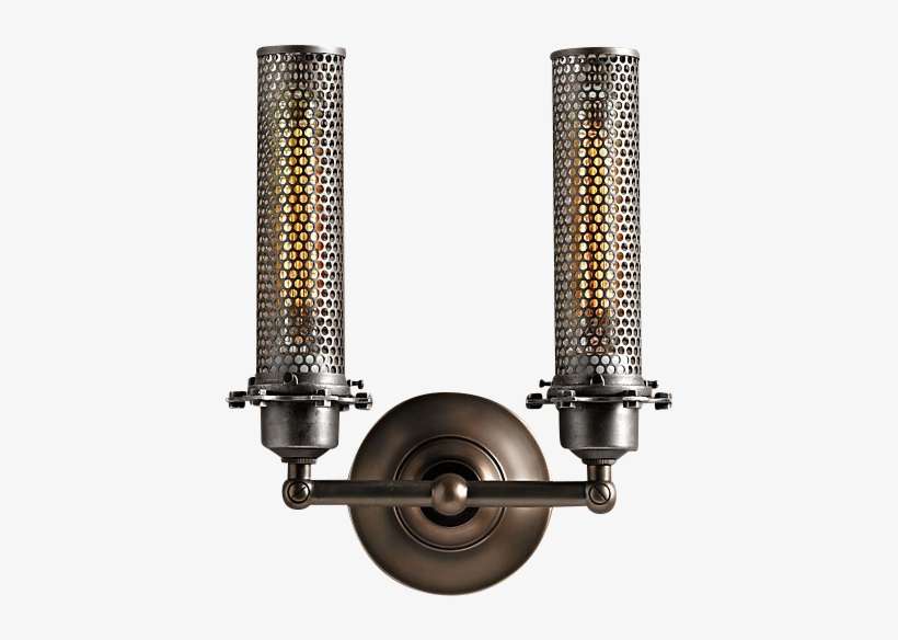 Industrial Mesh Cage Wall Light Metal - Ceiling Fixture, transparent png download