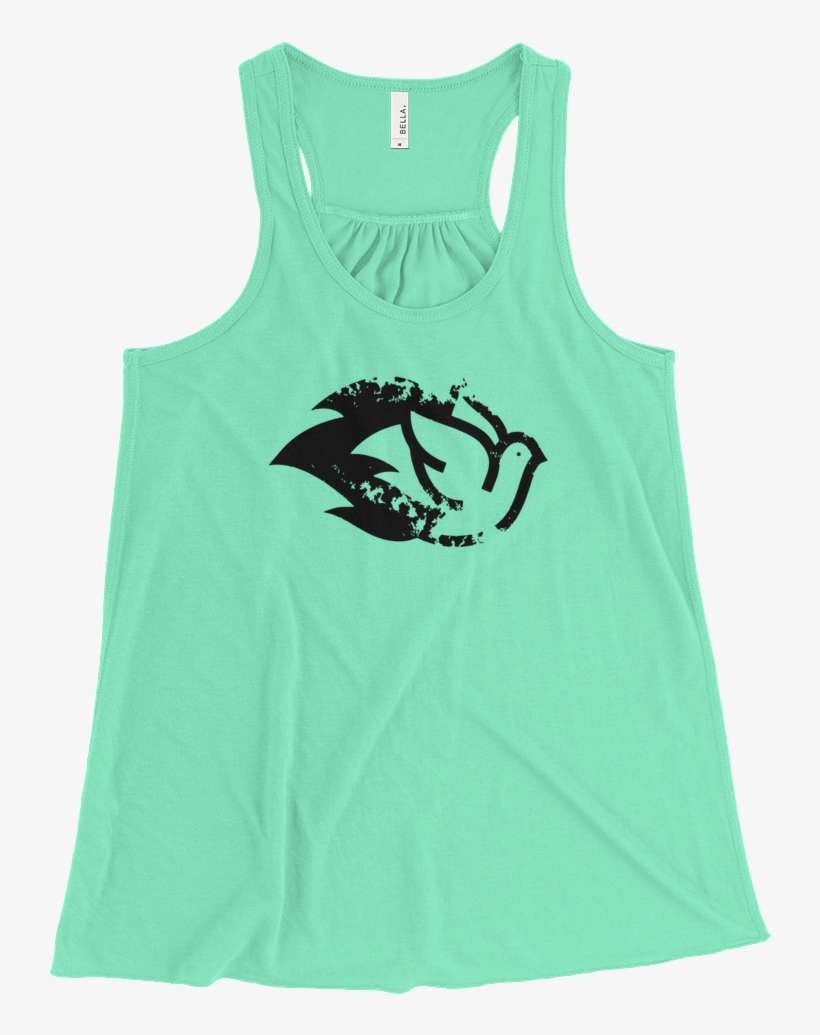 Woman's Icon Racerback - Bella + Canvas Ladies' Flowy Racerback Tank B8800, transparent png download