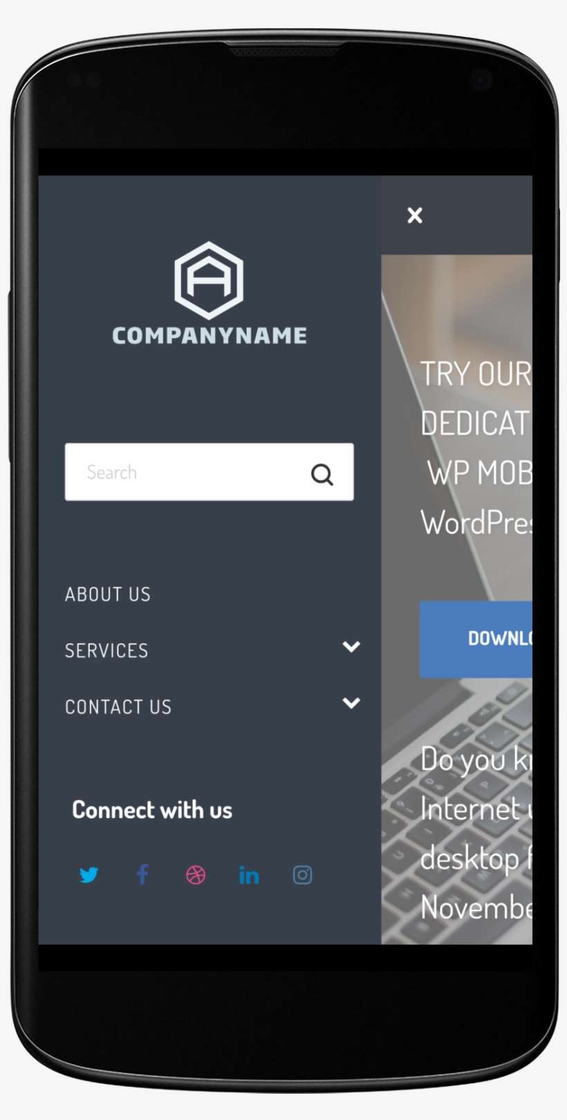 Left Menu Demo - Iphone, transparent png download