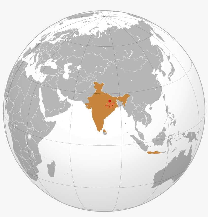 Aryavart Map - Pakistan Map On Globe, transparent png download