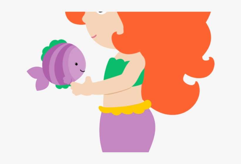Mermaid Clipart Cute - Mermaid Clipart Png, transparent png download