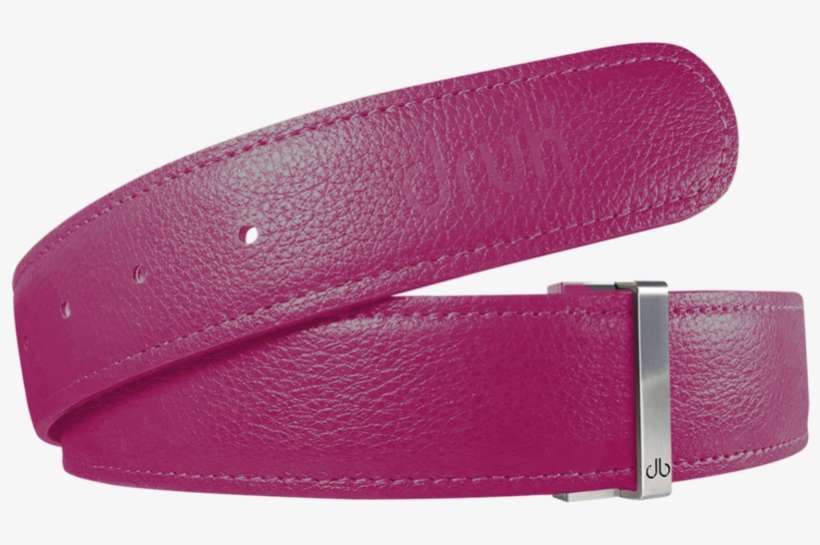 Pink Full Grain Texture Leather Belt - Belt, transparent png download