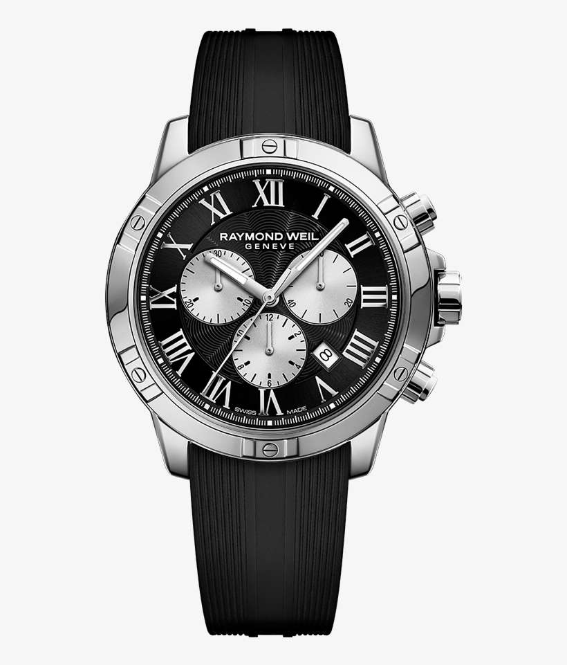 Raymond Weil Tango Men's Black Silver Steel Quartz - Raymond Weil Tango, transparent png download
