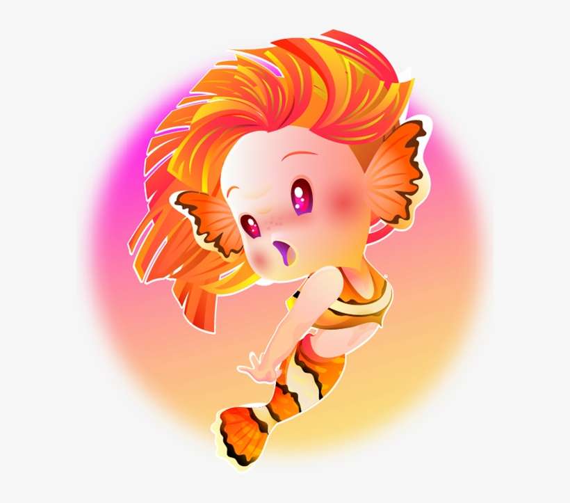 My Personal Illustration, Created Cute Little Mermaids - Illustration, transparent png download