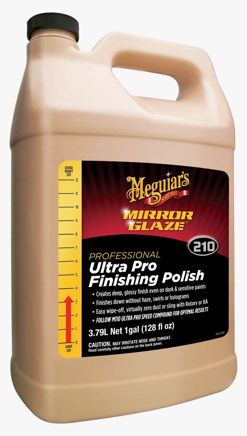 Meguiar's M210 Mirror Glaze Ultra Pro Finishing Polish - Meguiars Hi Tech Yellow Wax 26, transparent png download