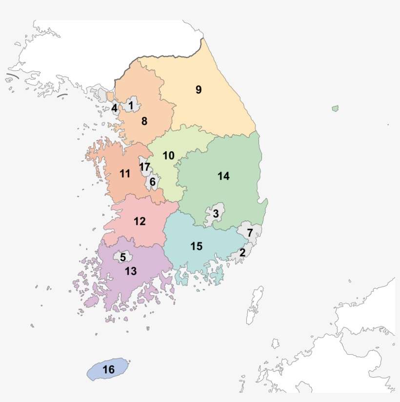 Provinces Of South Korea, transparent png download