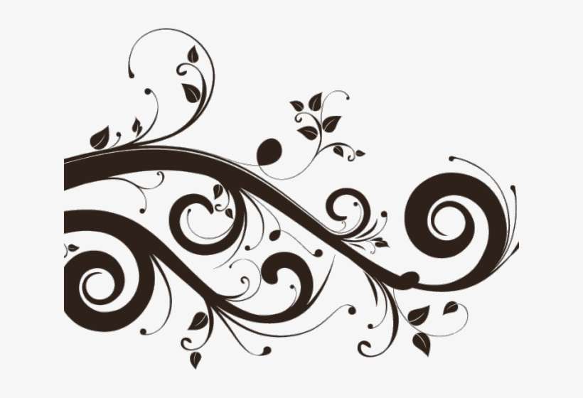 Vector Swirl Clipart Transparent Background - Floral Png, transparent png download